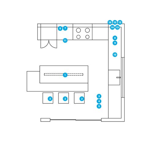 Online Designer Kitchen Floorplan