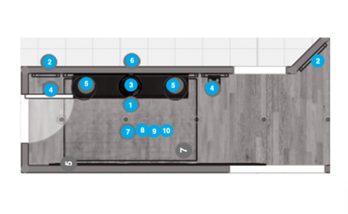 Online Designer Hallway/Entry Floorplan