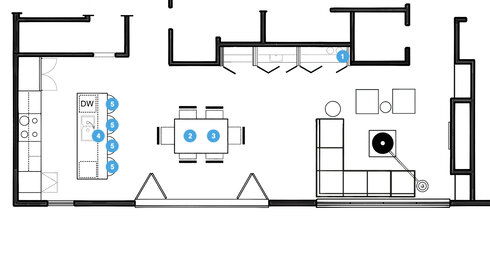 Online Designer Kitchen Floorplan