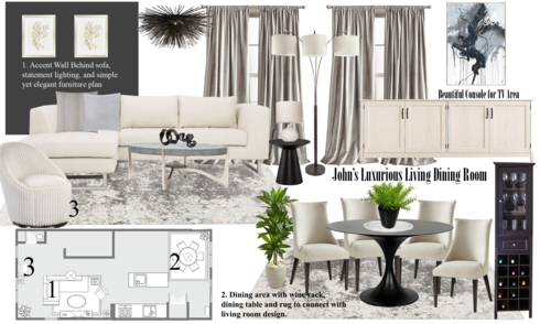 Neutral Modern Home with Wine Shelves KaSonndra L. Moodboard 2 thumb