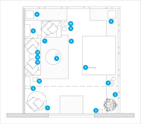 Online Designer Patio Floorplan