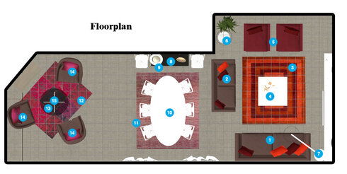 Online Designer Living Room Floorplan