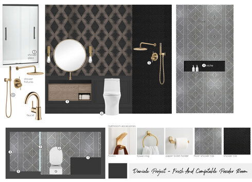 Fresh & Comfortable Powder Room Design Maya M. Moodboard 2 thumb