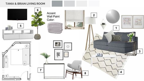 Livingroom Modern Upgrade  Lindsay B. Moodboard 2 thumb