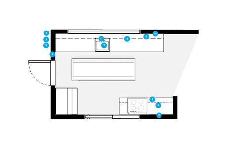 Online Designer Kitchen Floorplan