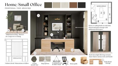 Timeless Modern Home Office Renovation Bridget B. Moodboard 1 thumb