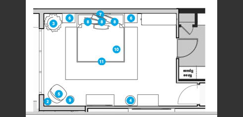 Online Designer Bedroom Floorplan