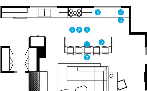 Online Designer Kitchen Floorplan