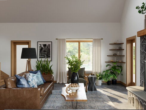 Refined Eclectic Living & Dining Room Design Decorilla