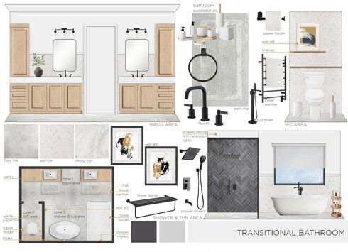 Transitional Master Bathroom Maya M. Moodboard 1 thumb