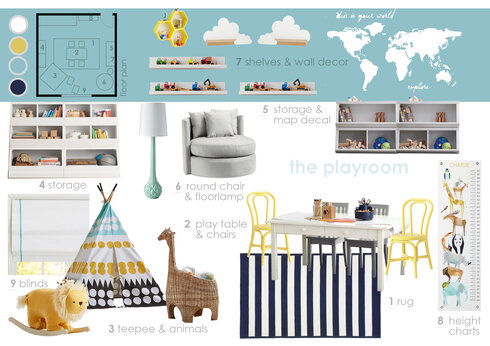 Fun Blue Kids Playroom Anna T Moodboard 1 thumb