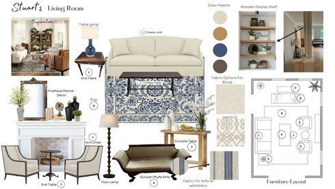 Elegant & Timeless Traditional Living Room Nora B. Moodboard 1 thumb