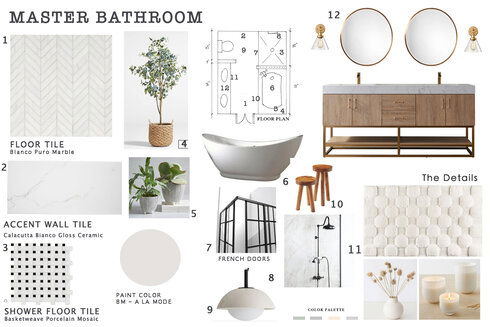 Modern Farmhouse Bathroom Basmah E. Moodboard 2 thumb