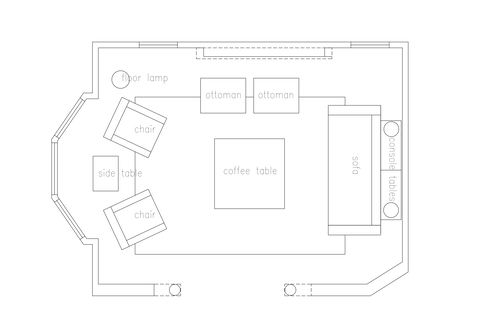 Online Designer Living Room Floorplan