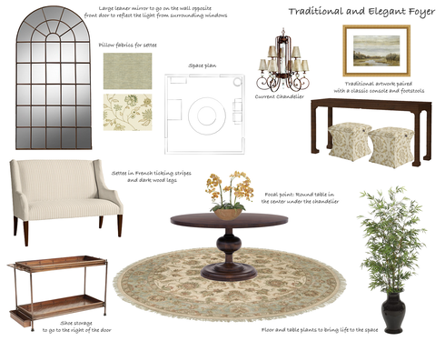 Traditional Glam Entry Design Kyra W. Moodboard 1 thumb