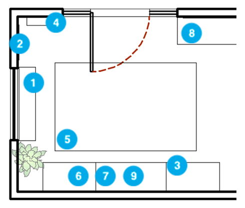 Online Designer Hallway/Entry Floorplan