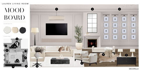 Elegant Living Room Renovation Erika F. Moodboard 2 thumb