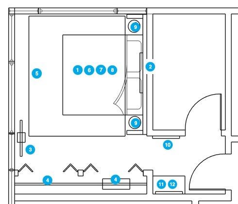 Online Designer Bedroom Floorplan