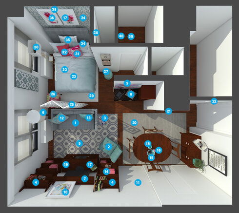 Online Designer Studio Floorplan