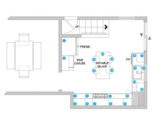 Online Designer Kitchen Floorplan