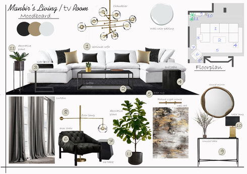 Contemporary Basement Apartment Transformation Liana S. Moodboard 1 thumb