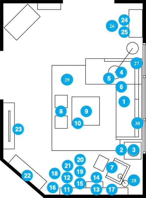 Online Designer Living Room Floorplan