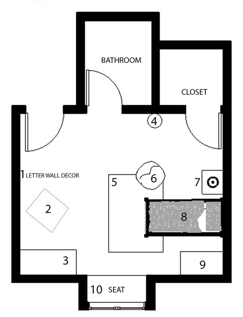 Online Designer Kids Room Floorplan