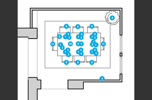 Online Designer Dining Room Floorplan