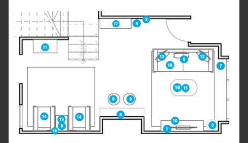 Online Designer Living Room Floorplan