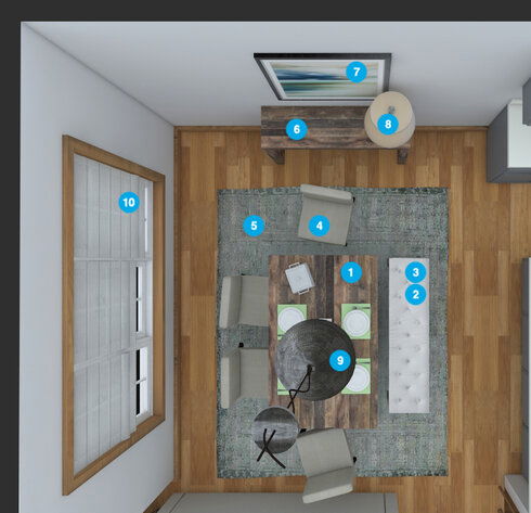 Online Designer Dining Room Floorplan