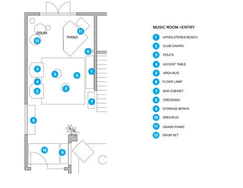 Online Designer Living Room Floorplan