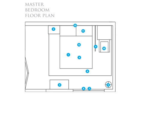 Online Designer Bedroom Floorplan