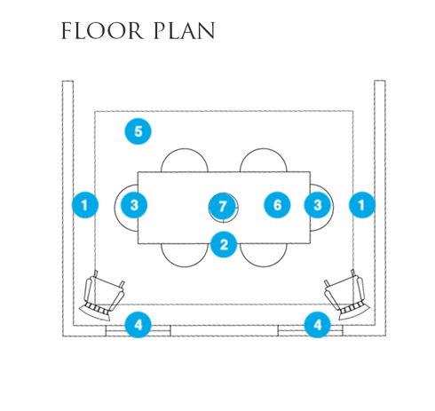 Online Designer Dining Room Floorplan