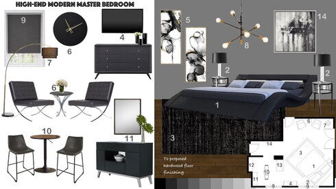 Modern Bedroom Transformation Nor Aina M. Moodboard 2 thumb