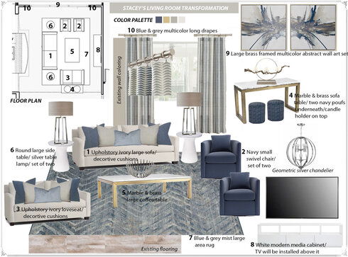 Elegant High Vaulted Ceilings Living Room Decor Franzi K. Moodboard 2 thumb