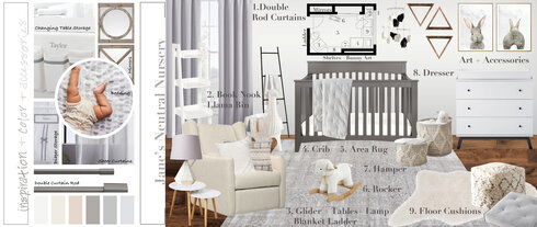 Soft Neutral Nursery Design Lauren A. Moodboard 1 thumb