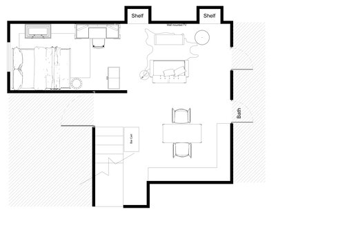 Online Designer Living Room Floorplan