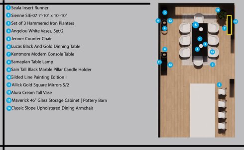 Online Designer Dining Room Floorplan