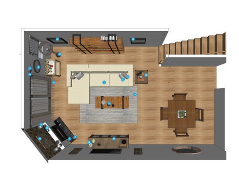 Online Designer Living Room Floorplan