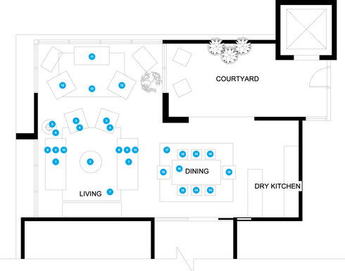 Online Designer Living Room Floorplan