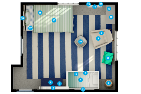 Online Designer Bedroom Floorplan