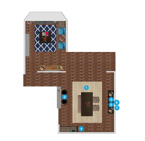 Online Designer Dining Room Floorplan