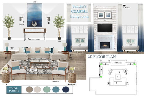 Transitional Neutral Living Room Transformation Tijana Z. Moodboard 1 thumb