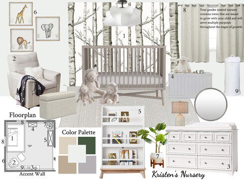 Neutral Safari Themed Nursery KaSonndra L. Moodboard 2 thumb