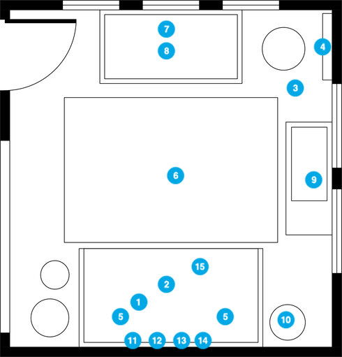 Online Designer Living Room Floorplan