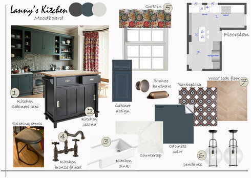 Modern Vintage Kitchen Remodel Liana S. Moodboard 2 thumb