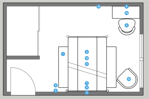 Online Designer Bedroom Floorplan