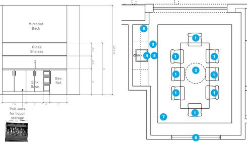 Online Designer Dining Room Floorplan