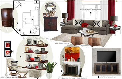 Warm, Transitional Living Room Rachel H. Moodboard 2 thumb