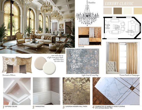 Traditional Living Room Picharat A.  Moodboard 2 thumb